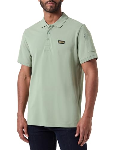 ONLY & SONS Herren Poloshirt Kurzarm Polokragen Baumwolle Hemd lässiges Shirt, Farben:Grün-3, Größe:L von ONLY & SONS