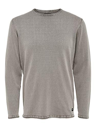 ONLY & SONS *Kopie Herren Lässiger Rollkragen Pullover Gerippter Feinstrick Longsleeve Sweater ONSPHIL ONSGARSON 12 WASH Crew Knit NOOS von ONLY & SONS