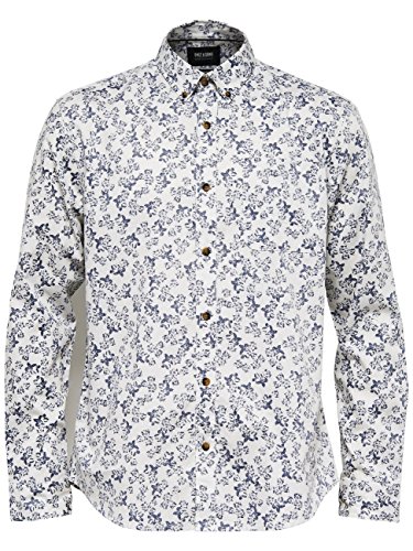 ONLY & SONS Herren Regular Fit Freizeit Hemd onsMAGNUS SHIRT NOOS, Gr. Medium, Mehrfarbig (Dark Navy) von ONLY & SONS