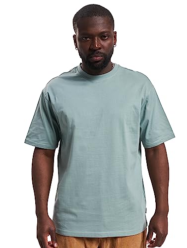 ONLY & SONS Herren Rundhals T-Shirt ONSFRED - Relaxed Fit S-XXL Schwarz Weiss, Größe:S, Farbe:Chinois Green 22022532 von ONLY & SONS