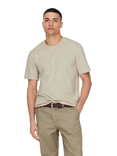 ONLY & SONS Herren Rundhals T-Shirt ONSMAX Life - Regular Fit XS S M L XL XXL, Größe:XXL, Farbe:Pelican 22025208 ONLY & SONS Herren Rundhals T-Shirt ONSMAX Life - Regular Fit XS S M L XL XXL, Größe:XXL, Farbe:Pelican 22025208 von ONLY & SONS