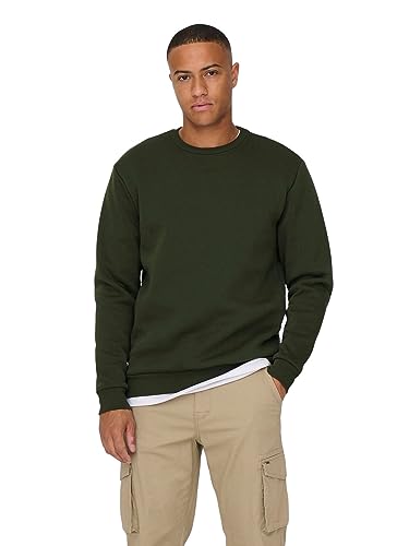 ONLY & SONS Herren Sweatshirt ONSCERES XS S M L XL XXL Schwarz Grau Blau, Größe:XXL, Farbe:Rosin 22018683 ONLY & SONS Herren Sweatshirt ONSCERES XS S M L XL XXL Schwarz Grau Blau, Größe:XXL, Farbe:Rosin 22018683 von ONLY & SONS