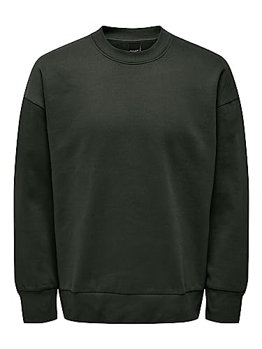 ONLY&SONS Herren Sweatshirt ONSDAN Life RLX Heavy Sweat Crew NOOS (as3, Alpha, m, Regular, Regular, Rosin) von ONLY & SONS