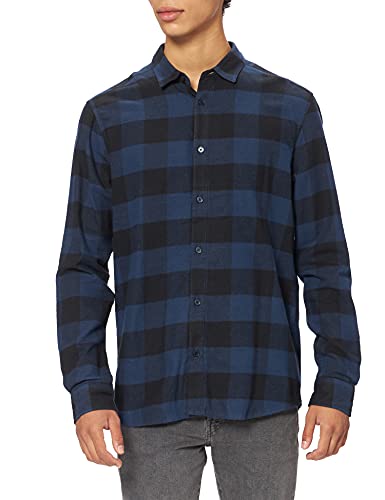 ONLY & SONS Herren Onsgudmund Ls Checked Shirt Noos Freizeithemd, Dress Blues, XL EU von ONLY & SONS