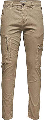 ONLY & SONS Herren onsKAREM Cargo 7418 PK Hose, Beige (Lead Gray), 33W / 34L von ONLY & SONS