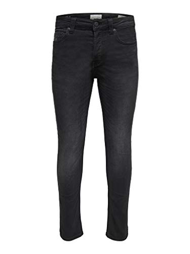 ONLY & SONS Herren Jeans 22007451 Schwarz 29-30 von ONLY & SONS