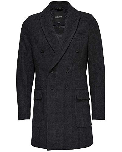 ONLY & SONS Herren onsSVEND Coat Mantel, Grau (Dark Grey Melange), Medium von ONLY & SONS