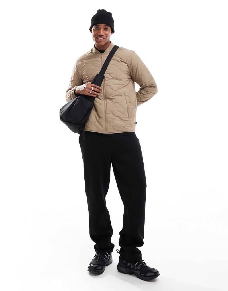 ONLY & SONS - Jacke in Beige mit Zwiebelsteppmuster-Neutral von ONLY & SONS