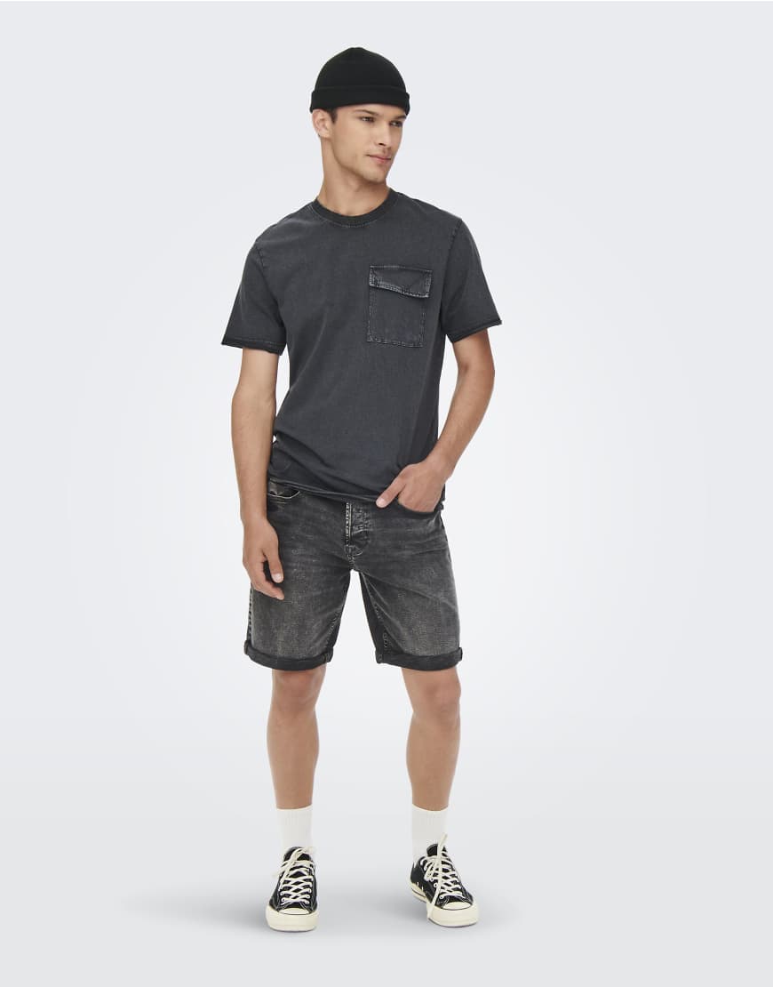 ONLY & SONS - Jeans-Shorts in Grau ONLY & SONS - Jeans-Shorts in Grau von ONLY & SONS
