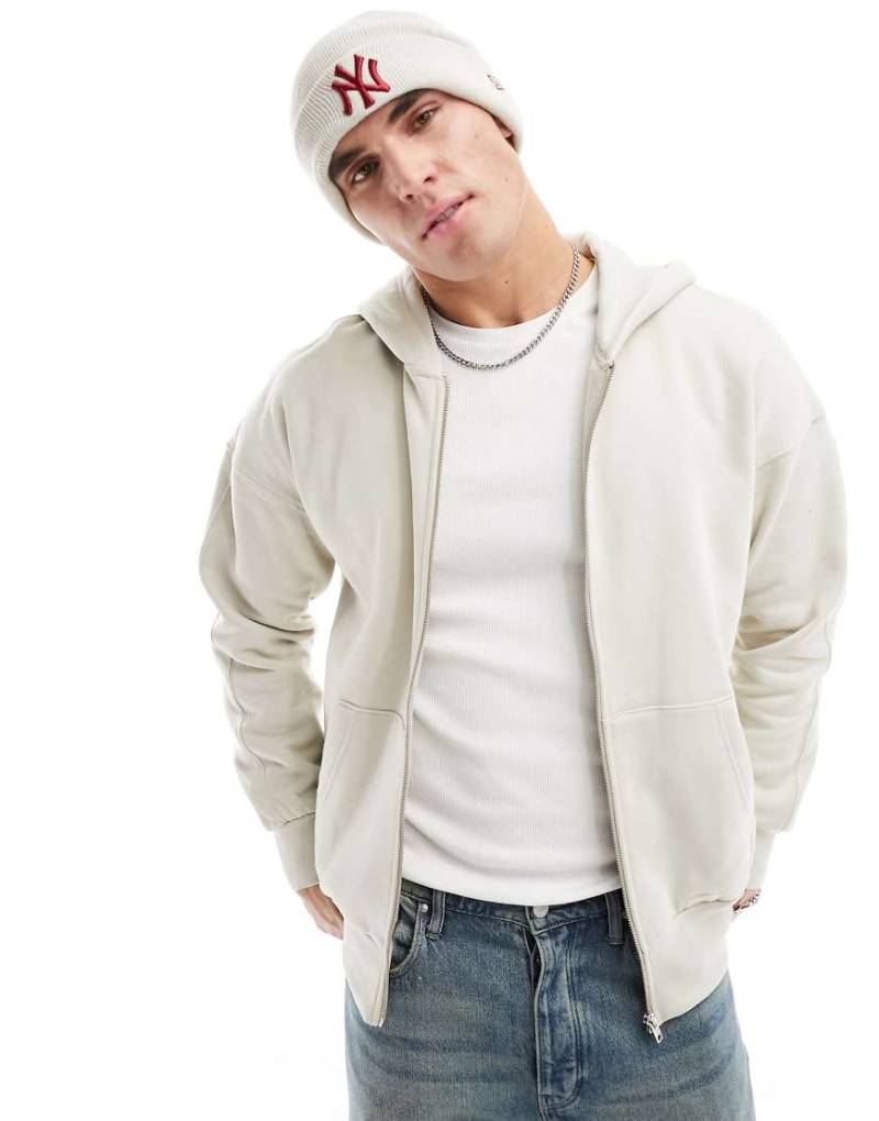 ONLY & SONS - Kapuzenjacke aus schwerem Material in Steinbeige-Neutral ONLY & SONS - Kapuzenjacke aus schwerem Material in Steinbeige-Neutral von ONLY & SONS