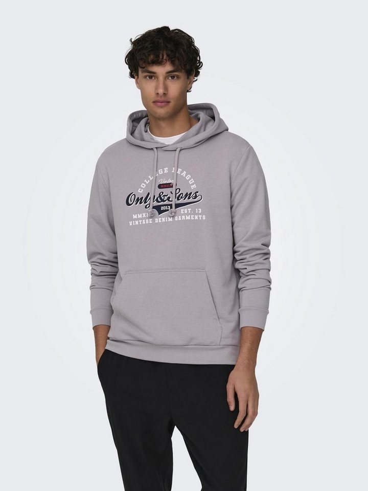 ONLY & SONS Kapuzensweatshirt ONSLENNY REG VINTAGE PRINT HOOD SWEAT von ONLY & SONS