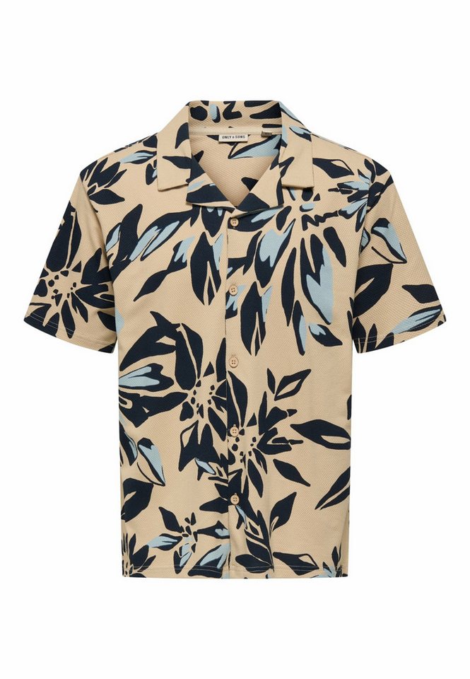 ONLY & SONS Kurzarmhemd Kurzarm FreizeitHemd für Herren (1-tlg., keine Angabe) von ONLY & SONS