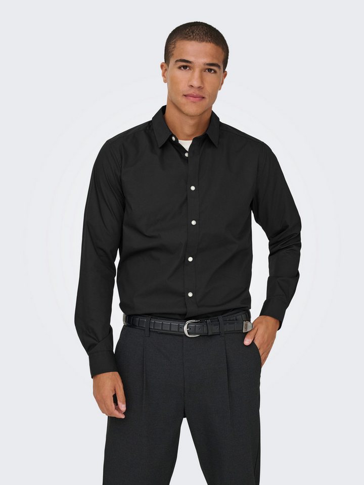 ONLY & SONS Langarmhemd ONSFLORIAN LIFE LS POPLIN SHIRT OTL von ONLY & SONS