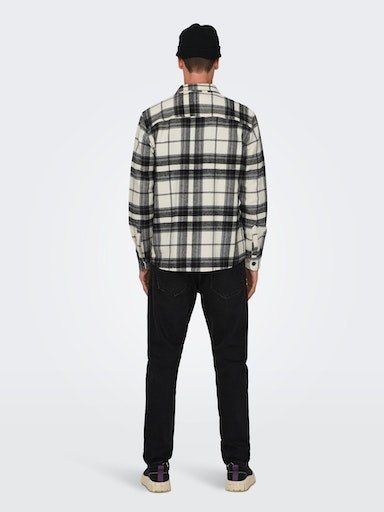 ONLY & SONS Langarmhemd ONSMILO LIFE OVR CHECK LS SHIRT NOOS von ONLY & SONS