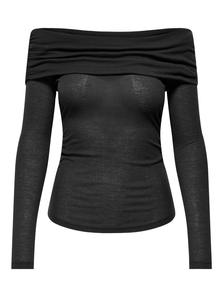 ONLY & SONS Langarmshirt JDY – Schulterfreies Langarmshirt Damen – Off Shoulder Top mit Stretch Schulterfrei von ONLY & SONS