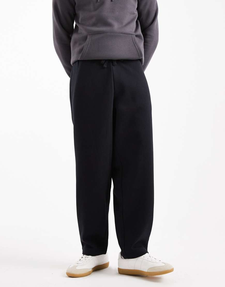 ONLY & SONS - Locker geschnittene Jogginghose in Schwarz-Grün von ONLY & SONS