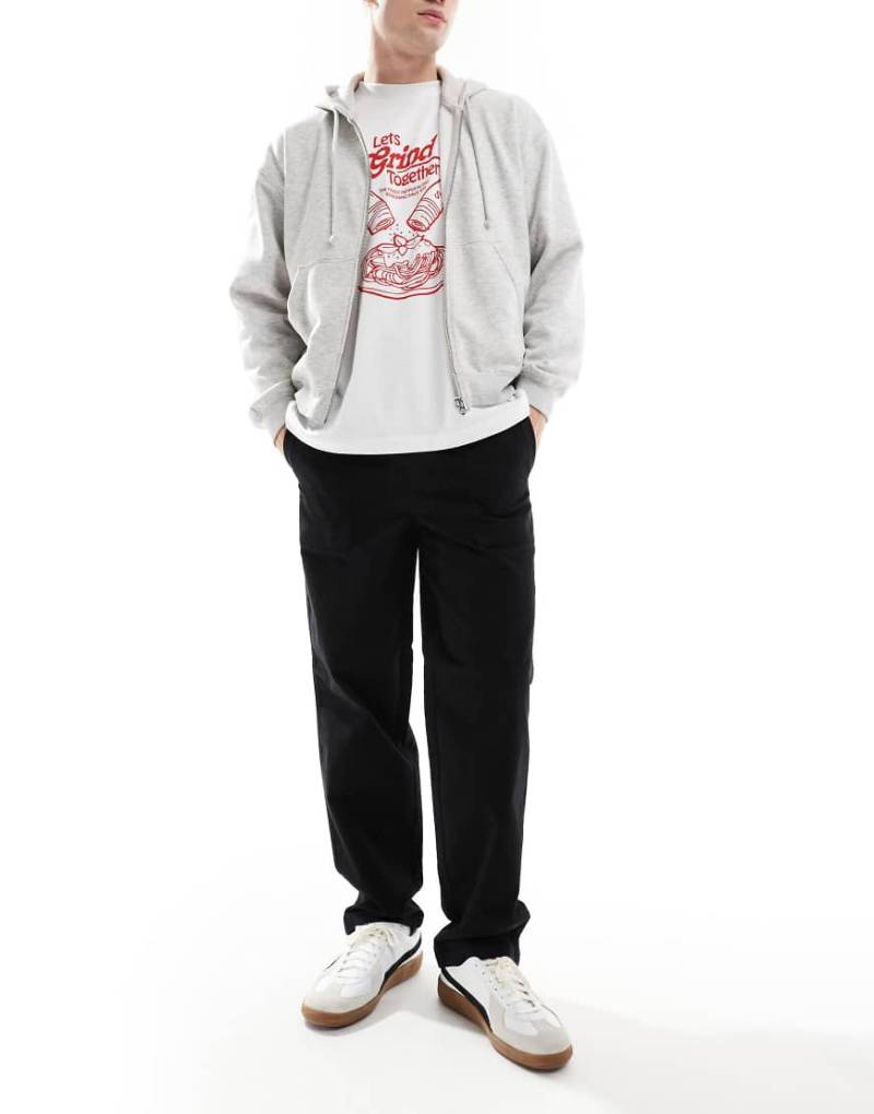 ONLY & SONS - Locker geschnittene Worker-Hose in Schwarz von ONLY & SONS