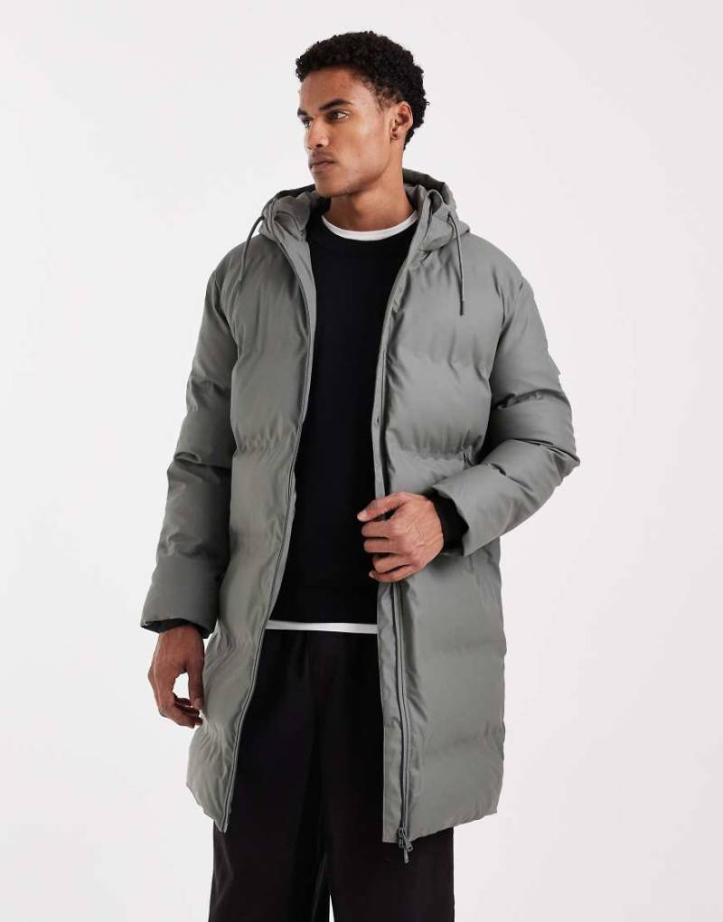 ONLY & SONS - Longline-Pufferjacke in Grün-Grau von ONLY & SONS