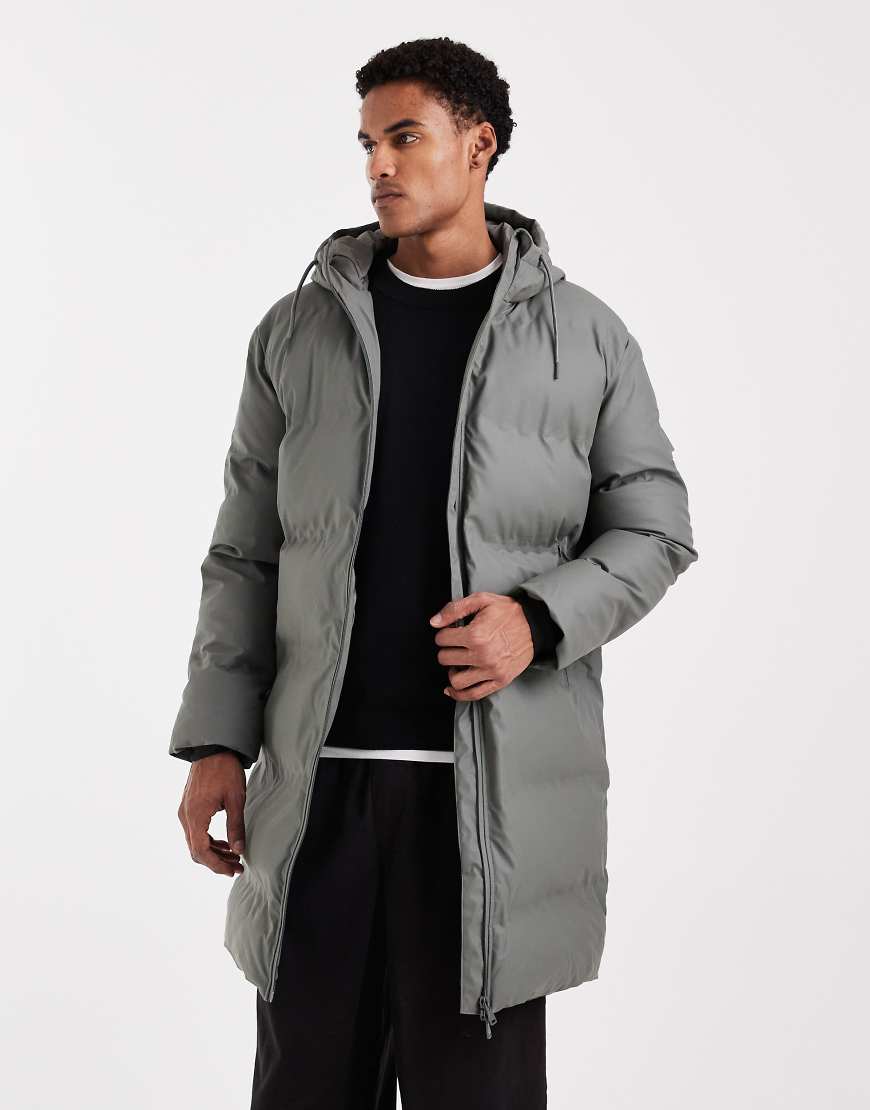 ONLY & SONS - Longline-Pufferjacke in Grün-Grau von ONLY & SONS
