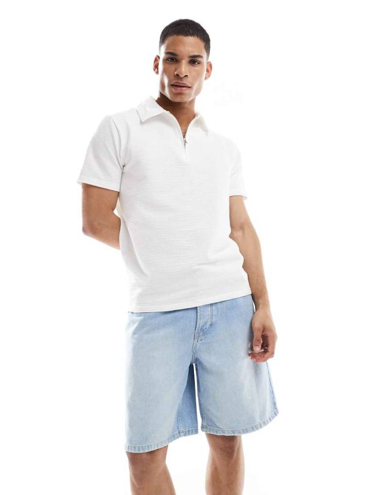 ONLY & SONS - Loose Fit Jeans-Shorts in hellblauer Waschung von ONLY & SONS
