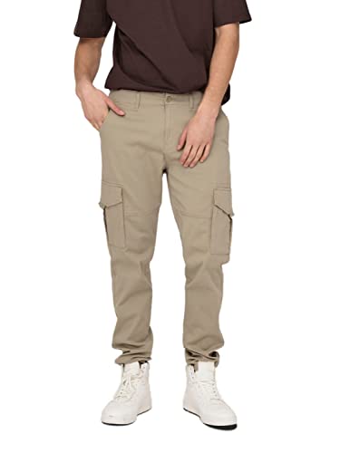 ONLY & SONS Herren Cargo Hose ONSDEAN Life - Tapered Fit - Schwarz Grün W28-W38, Größe:31W / 34L, Farbvariante:Crockery 22025431 von ONLY & SONS