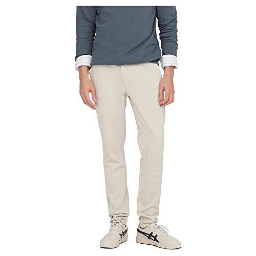 ONLY & SONS Herren Chino Hose ONSMARK - Tapered Fit - Schwarz Grau Blau Grün, Größe:32W / 32L, Farbvariante:Moonstruck 22010209 von Only & Sons
