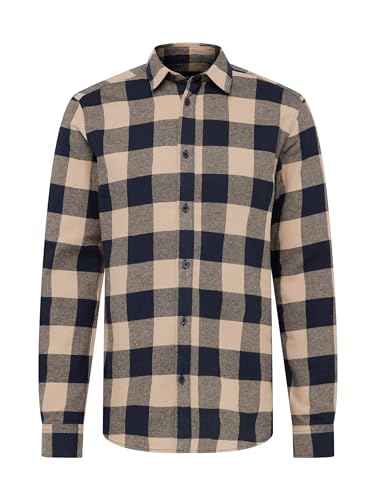 ONLY & SONS Herren Onsgudmund Ls Checked Shirt Noos Hemd, Dark Navy, S EU von ONLY & SONS