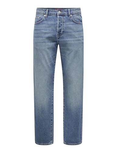 ONLY & SONS Male Normal geschnitten Jeans ONSEDGE Mittlere Taille Gerade geschnitten Jeans von Only & Sons