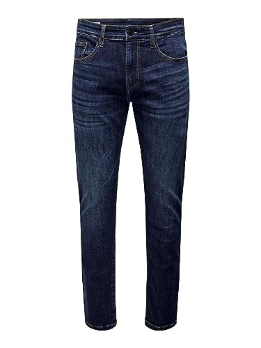 ONLY & SONS Male Normal geschnitten ONSWEFT REG.DARKBLUE 6752 DNM Jeans NOOS von ONLY & SONS