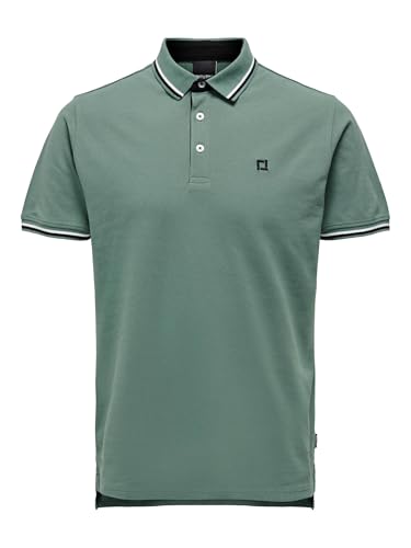 ONLY & SONS Male Polo Normal geschnitten Polokragen Poloshirt von ONLY & SONS