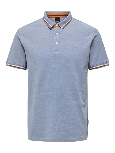 ONLY & SONS Male Polo Normal geschnitten Polokragen Poloshirt von ONLY & SONS