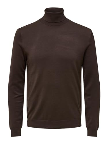 ONLY & SONS Herren Onswyler Life Reg Roll Neck Knit Noos, Hot Fudge, M von ONLY & SONS