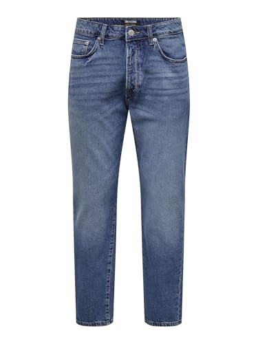 Only & Sons Male Relaxed Fit Jeans ONSYOKE Gerade geschnitten Jeans von Only & Sons