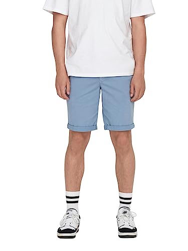 ONLY & SONS Herren Chino Short ONSPETER - Regular Fit - Schwarz Beige XS-XXL, Größe:L, Farbe:Mountain Spring 22024481 von ONLY & SONS