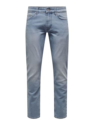 ONLY & SONS Male Skinny Fit Jeans ONSLOOM L. Blue VD von ONLY & SONS