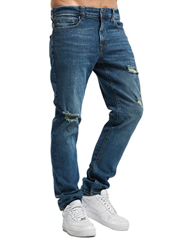 ONLY & SONS Herren Onsloom Slim Blue Damage 2946 Jeans Pants, Blue Denim, 29W / 32L EU von ONLY & SONS
