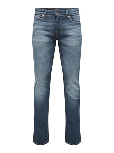 ONLY & SONS Male Slim Fit Jeans ONSLOOM Niedrige Taille Verjüngter Slim Fit Jeans von ONLY & SONS