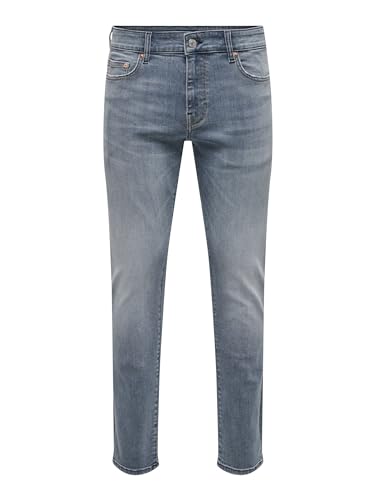 ONLY & SONS Herren Jeans ONSLOOM Slim 4604 - Slim Fit - Blau - Dark Blue Denim, Größe:30W / 30L, Farbvariante:Dark Blue Denim 22024064 von ONLY & SONS