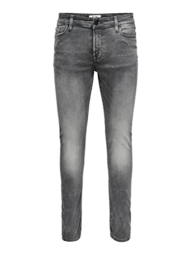 ONLY & SONS Herren O&S Slim Fit Jeans Basic Hose Denim Pants ONSLOOM Tapered Trousers Stoned Washed ONLY & SONS Herren O&S Slim Fit Jeans Basic Hose Denim Pants ONSLOOM Tapered Trousers Stoned Washed von ONLY & SONS