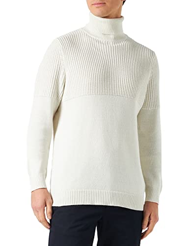 ONLY & SONS Men's ONSAL Life REG 7 ROLL Knit BF Pullover, Cloud Dancer, XL von ONLY & SONS