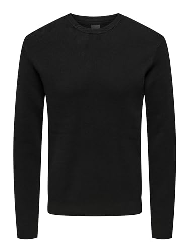 ONLY & SONS Herren Pullover 22022855 Black XXL von ONLY & SONS
