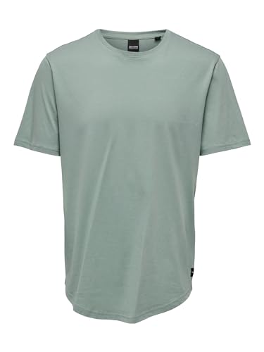 ONLY & SONS Herren Kurzarm Rundhals T-Shirt ONSMATT Life LONGY XS S M L XL XXL, Größe:M, Farbe:Chinois Green 22002973 von ONLY & SONS