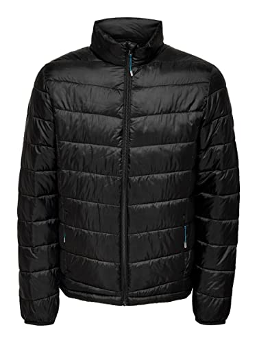 ONLY & SONS Legere Herren Steppjacke Dünne Übergangsjacke Leicht Gefüttert Einfarbig ONSCARVEN von ONLY & SONS