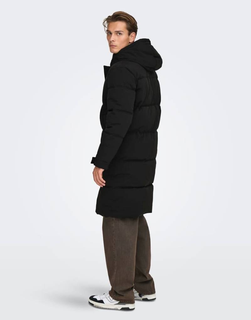 ONLY & SONS - Mantel in Schwarz von ONLY & SONS