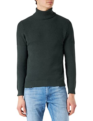 ONLY & SONS Men's ONSAL Life REG 7 ROLL Knit BF Pullover, Deep Forest, S von ONLY & SONS