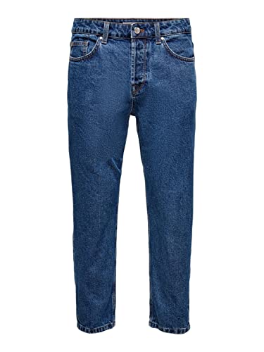 ONLY & SONS Men's ONSAVI Beam D.Blue PK 1420 NOOS Jeans, Blue Denim, 30/34 von ONLY & SONS