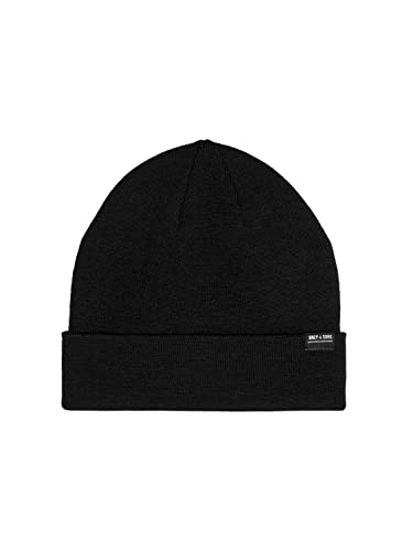 ONLY & SONS Herren ONSEVAN Life Knit Beanie NOOS Hut, Black, ONE Size von ONLY & SONS