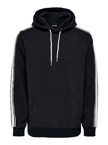 ONLY & SONS Men's ONSKYLE REG Sport Hoodie 3324 SWT Kapuzenpullover, Dark Navy, S von ONLY & SONS