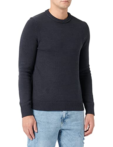 ONLY & SONS Men's ONSLEE REG 7 Knit Strickpullover, Dark Navy, M von ONLY & SONS