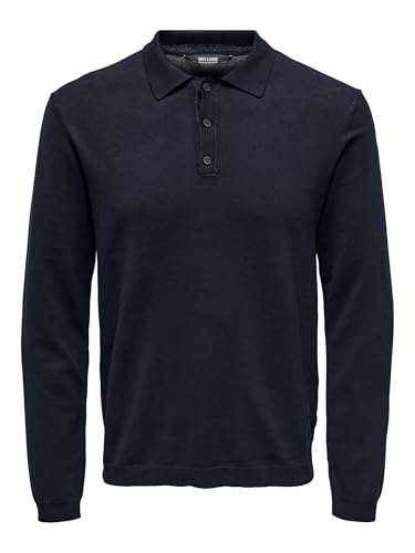 ONLY & SONS Herren Poloshirt ONSWYLER Life - Regular Fit XS S M L XL XXL, Größe:L, Farbe:Dark Navy 22021184 von ONLY & SONS